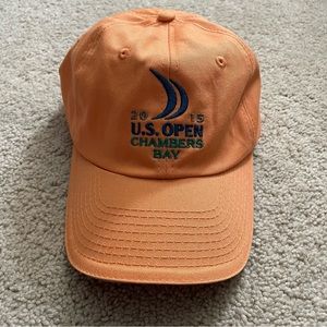 2015 U.S. Open Chambers Bay USGA Member Hat Cap Orange Embroidered Adjustable
